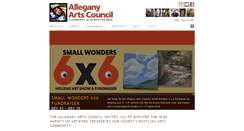 Desktop Screenshot of alleganyartscouncil.org
