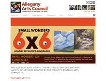 Tablet Screenshot of alleganyartscouncil.org